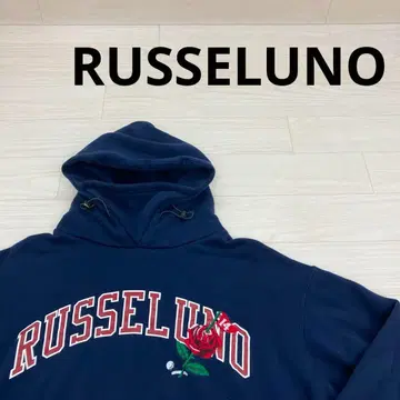 RUSSELUNO FLAGROSE LOGO MASK HOODIE