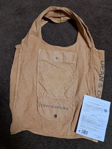 DEAN&DELUCA 커피 염색 쇼핑백 베이지