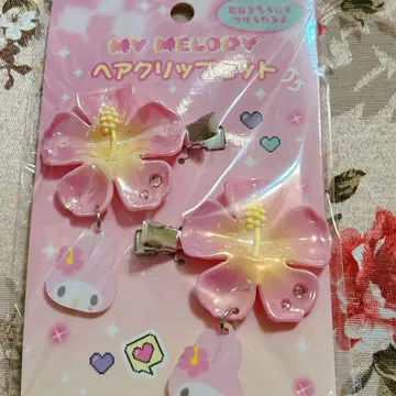 미사용 마이멜로디 헤이세이 갸루 앞머리 클립 산리오