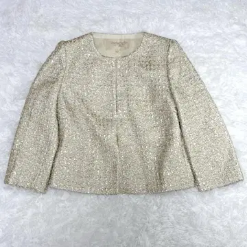 새상품급 잠바티스타 발리 실크 자켓 트위드 이탈리아 골드