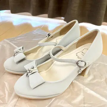 MISCH MASCH 리본 스트랩 펌프스 M 23~23.5cm 스카이블루