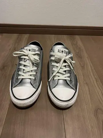 ALL STAR 실버 로우컷 스니커즈