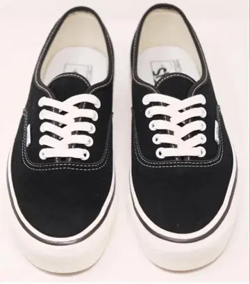 VANS 블랙 스웨이드 스니커즈 오센틱 아나하임 팩토리