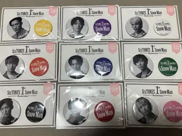 SnowMan 1st Anniversary 캔뱃지 9종