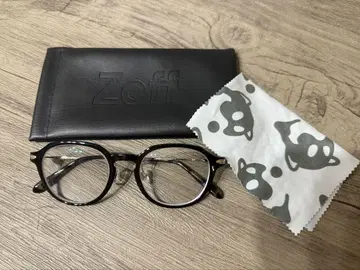 Zoff 블랙 프레임 안경 오른쪽 -7.0 왼쪽 -7.5