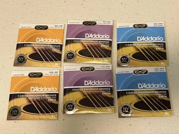 D'Addario 어쿠스틱 기타 줄 버라이어티 6팩
