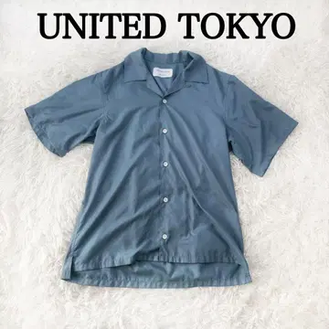 UNITED TOKYO 베이직 오픈 카라 셔츠