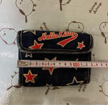 헬로키티 데님 지갑