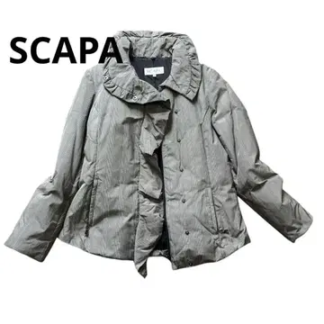 scapa 스캐파 다운 자켓 38 여배우 옷깃풍 프릴 엘레강트