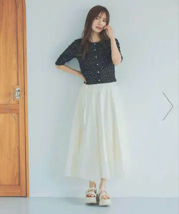 새상품 mysty woman 도트 무늬 반팔 가디건