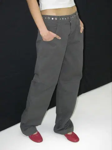 partimento women double waist pants
