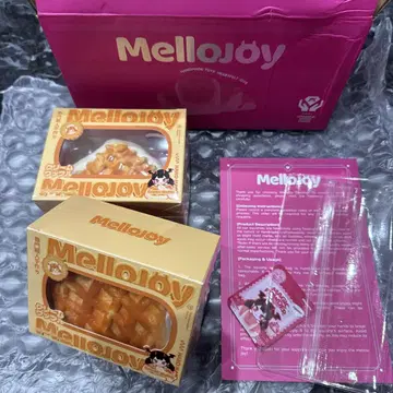 mellojoy 스퀴즈 크림 와플 2개 세트 스퀘어, 세모