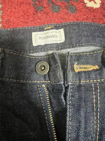 Hysterics 다크 블루 스트레이트 데님