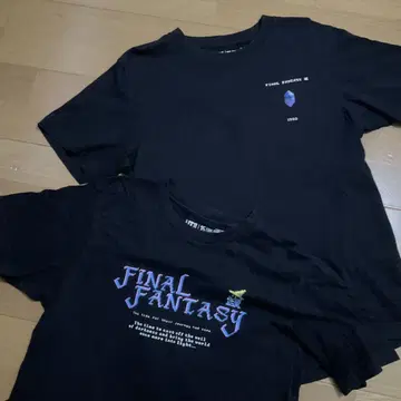 구제 의류 파이널 판타지 3와 1 2 착 35주년 유니클로 콜라보 T셔츠