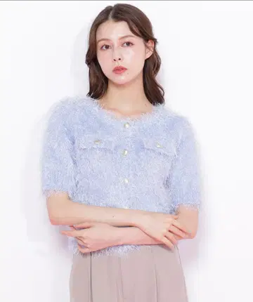 라메 페더 니트 자켓 JILL by JILLSTUART
