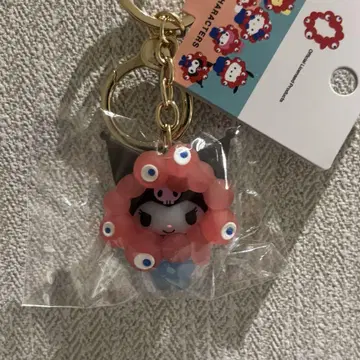 오사카 간사이 박람회 산리오 나리키리 먁먁 클리어 키링 쿠로미