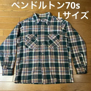빈티지 펜들턴 옴브레 셔츠 70s L 사이즈