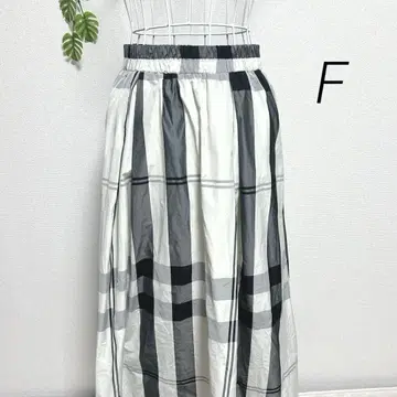 셰리 아일랜드 하와이 F 롱 플레어 스커트 얇은 소재 허리밴딩