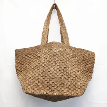 MADE IN MADA 브라운 라피아 토트백 JOY