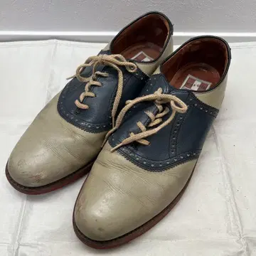 가죽 드레스 신발 베이지 네이비 genuine american