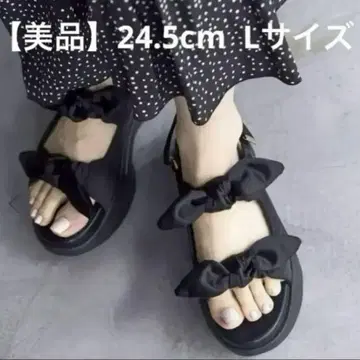 르 탈론 리본 스니커즈 샌들 스포츠 샌들 24.5 L 통굽