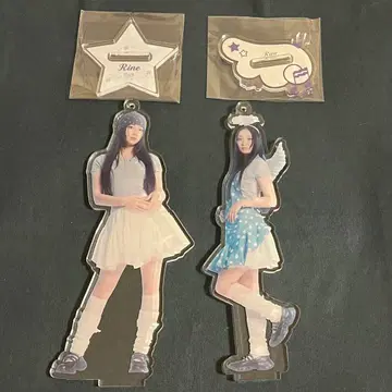 이기가리 도호쿠산 기타미 리네 이기가리 카페 아크릴 스탠드 2종 세트