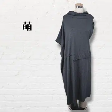 모에 비대칭 티셔츠 원피스 [ M~L ] 그레이