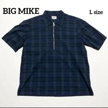 [ 새상품급 ] BIG MIKE 빅마이크 하프 지퍼 오버 사이즈 T셔츠