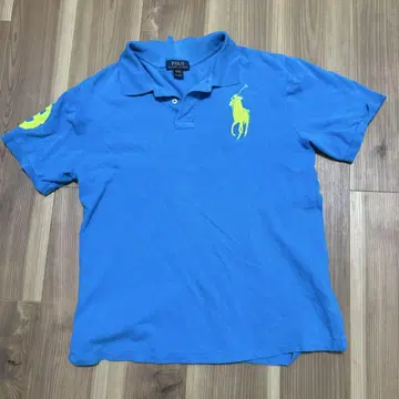 POLO 반팔 피케 셔츠 파란색