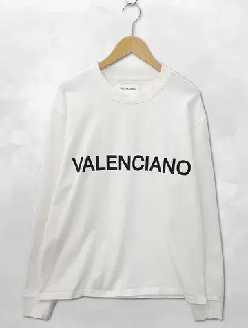 VALENCIANO 2025SS 로고 프린트 긴팔 티셔츠 롱티 L