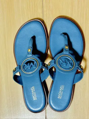 MICHAEL KORS 파랑 플랫 샌들 M