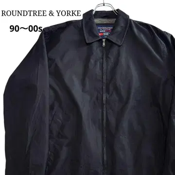 [ 90~00s ] ROUNDTREE & YORKE 드리즐러 자켓 블랙