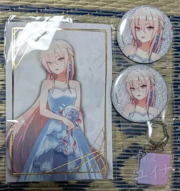 헤브번 시라카와 유이나 카라철 캔뱃지 헤븐 번즈 레드 가라오케의 철인