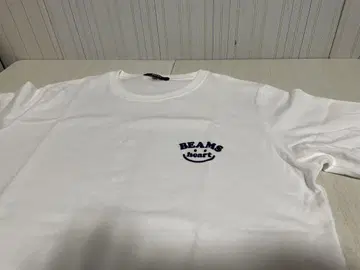 BEAMS HEART 화이트 T셔츠 L 사이즈