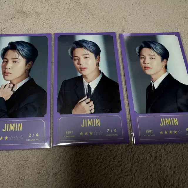 방탄소년단 BTS 방방콘 메세지 포카 지민 JIMIN