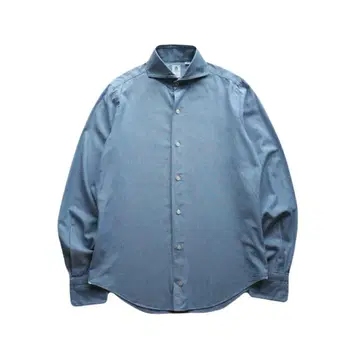 Finamore BARNEYS NEW YORK 별주 샴브레이 셔츠 S