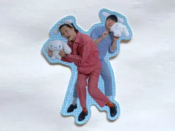 만게키 x 시나모롤 트레이딩 스티커 후스야