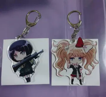 미사용 단간론파 센바 무쿠로 아크릴 키링 2점