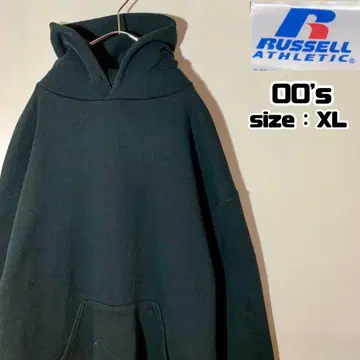 00s 러셀 후디 후드티 무지 블랭크 블랙