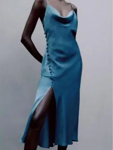 ZARA 새틴 원피스 드레스 리조트 썸머