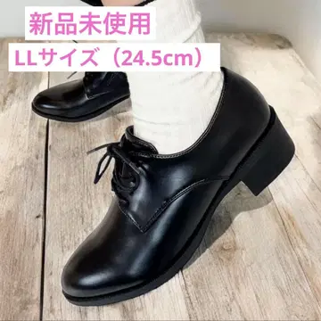 블랙 레이스업 슈즈