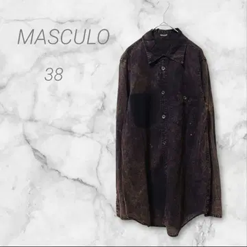 마스큐로 긴팔 셔츠 다크 브라운 계열 38 캐주얼