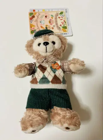 택 포함 더피 가을 스토리북 인형 배지
