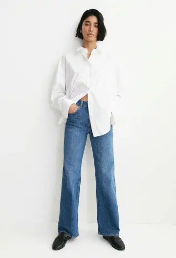 H&M 와이드 하이 데님 SIZE 34