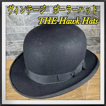 2THE Hawk Hats 빈티지 볼러햇 블랙