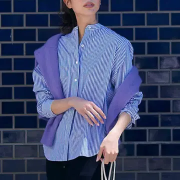 23구 CANCLINI 밴드 카라 셔츠