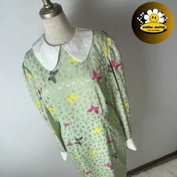 HANAE MORI 나비 버터플라이 무릎 기장 원피스 긴팔
