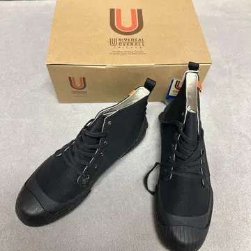UNIVERSAL OVERALL 블랙 하이컷 스니커즈 새상품