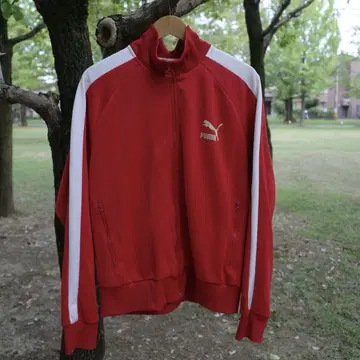 PUMA 레드 풀 집업 트랙 자켓