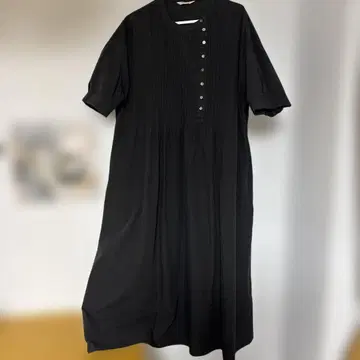 soulberry 블랙 반팔 셔츠 원피스